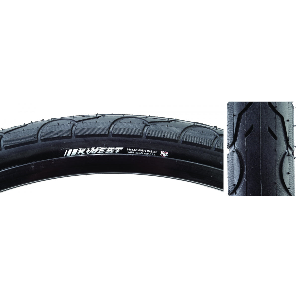 Tire Ken Kwest 24x1.5 BK/BSK 100lb K1930 Wire