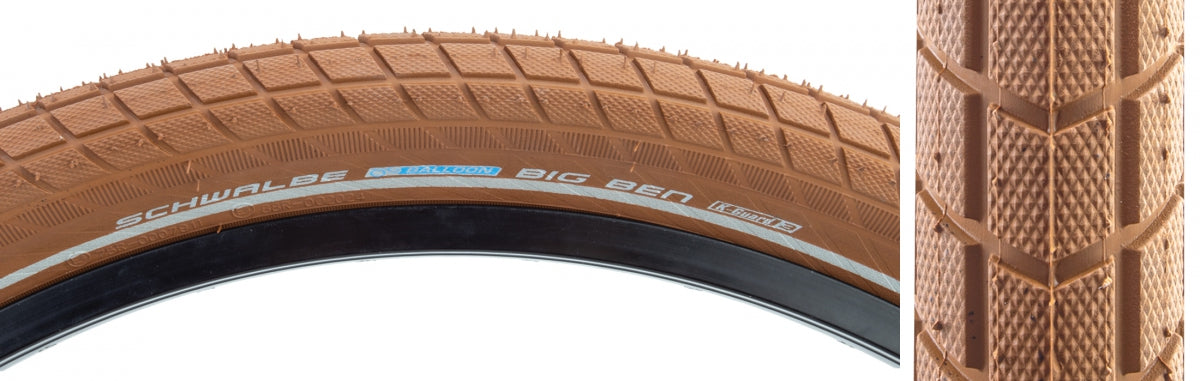Tire SWB Big Ben 26x2.15 Active Twin K-GUARD BRN/BRN/REF SBC Wire
