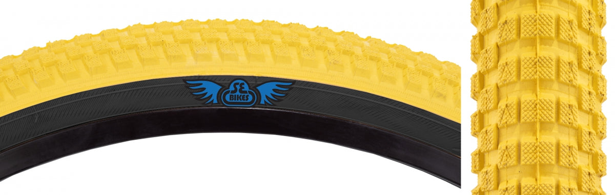 Tire SE Bikes Cub 24x2.0 YEL/BK WIRE/27/MPC