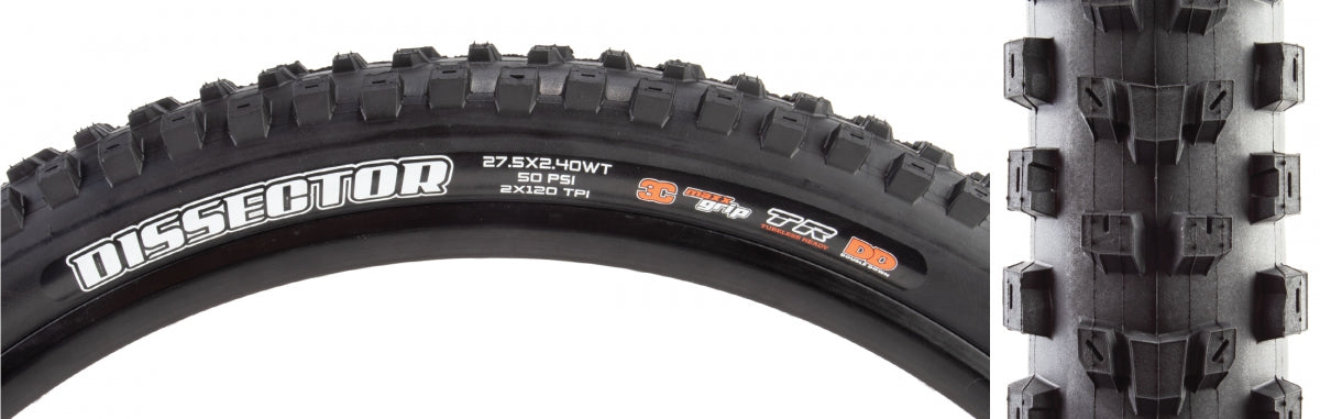 Tire Max Dissector 27.5x2.4 BK FOLD/120x2 3C/DD/TR