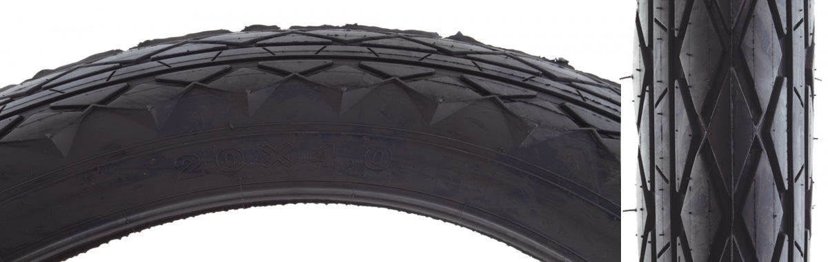 Tire Sunlt 20x4.0 BK/BK Superdan E25 Wire