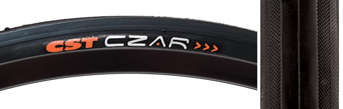 CST Premium Tire Czar 700x23 BK/BK 120lb Wire (SKU 594027)