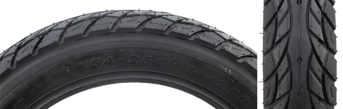 Sunlite Tire Scooter 14x2.5 BK/BK K1087 (SKU 594048)