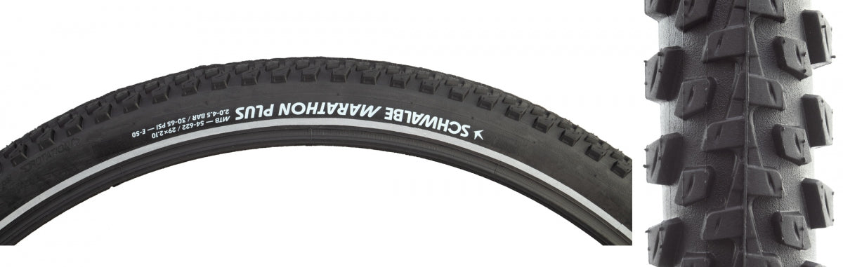 Tire SWB Marathon Plus MTB 29x2.1 Perf Twin SM-GUARD BK/BK/REF Dual E50 Wire (Q)