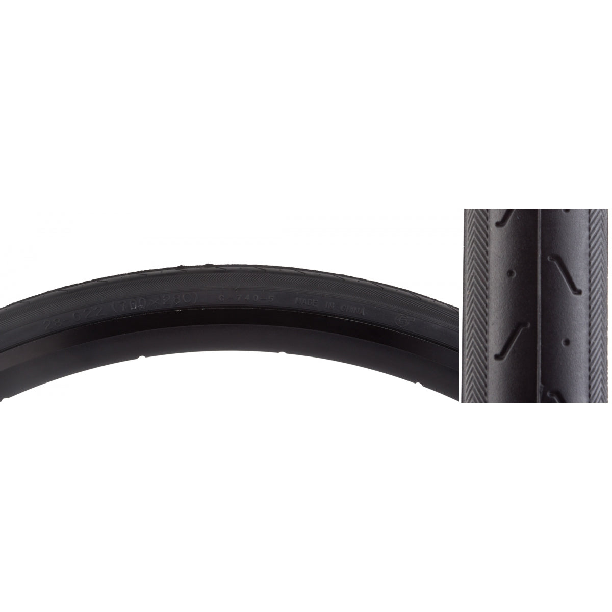 Tire Sunlt 700x28 CST740 BK/BLK S-HP Wire