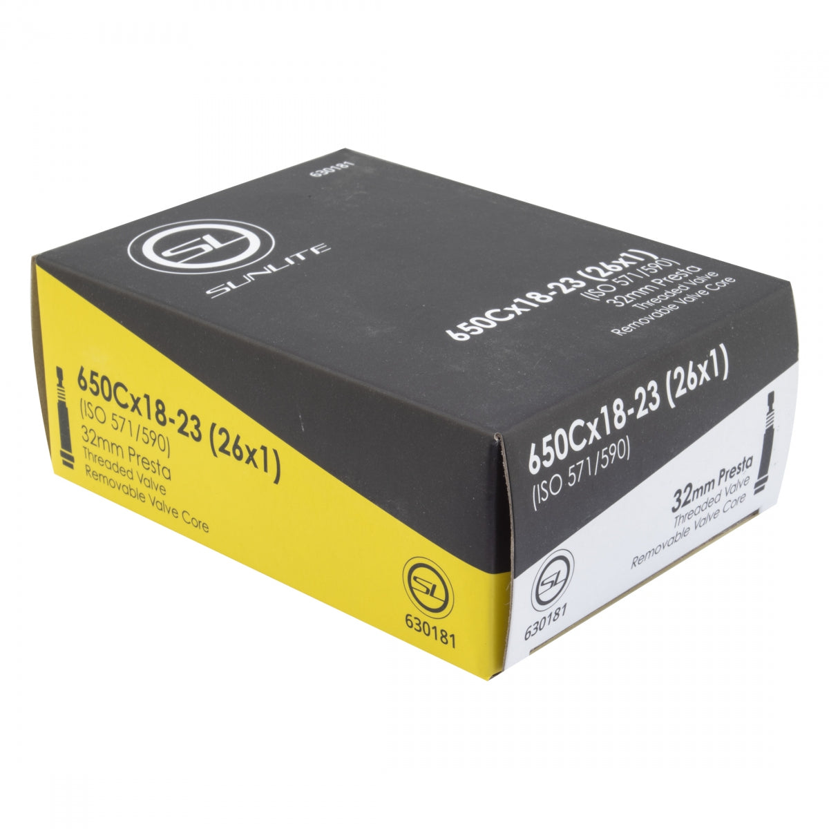 Tube Sunlt 650Cx18-23 PV32/THRD/RC (26x1) FFW25mm