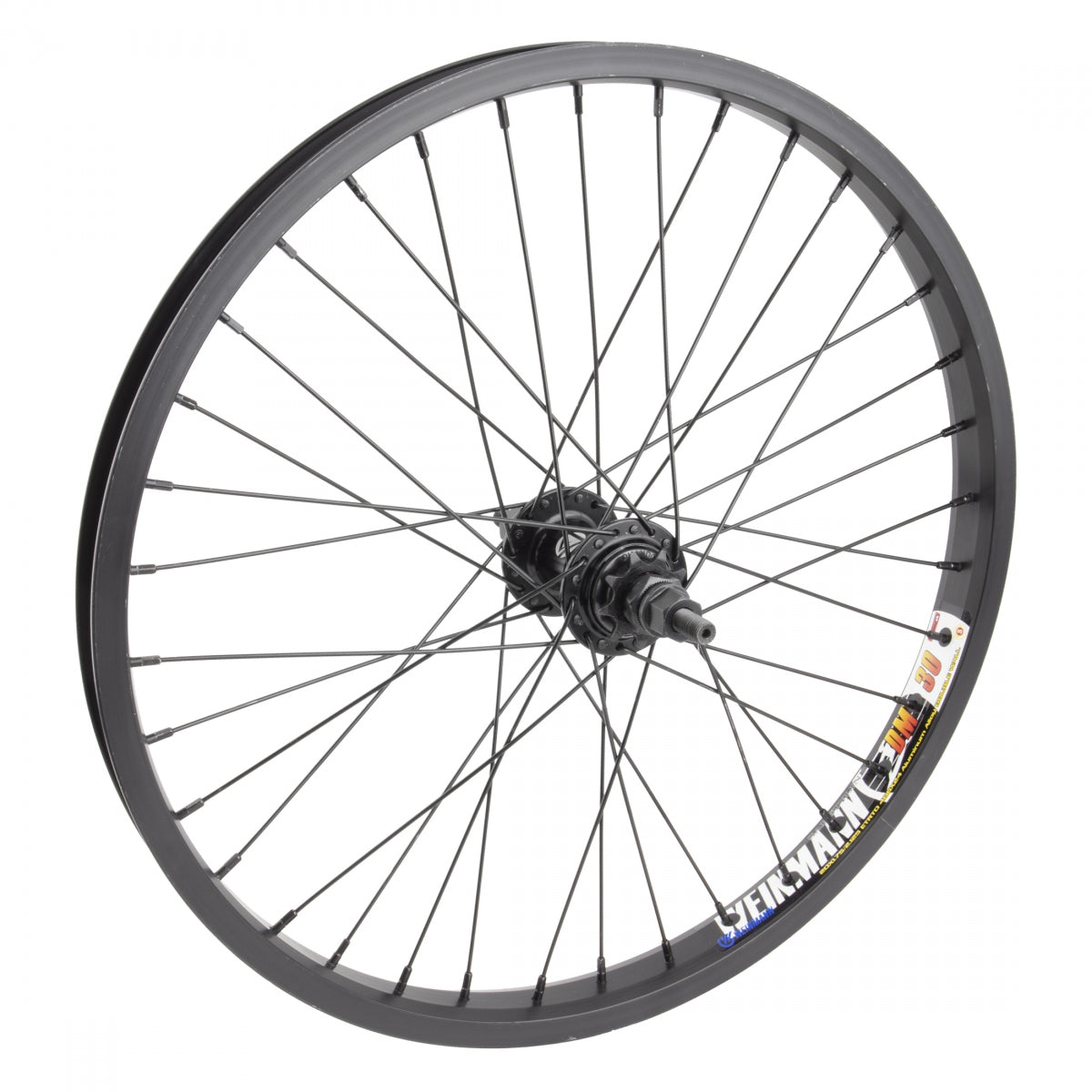 WHL RR 20x1.75 406x24 Wei DM30 BK 36 BK-OPS 9t Driver 3/8 BK 110mm 14gBK