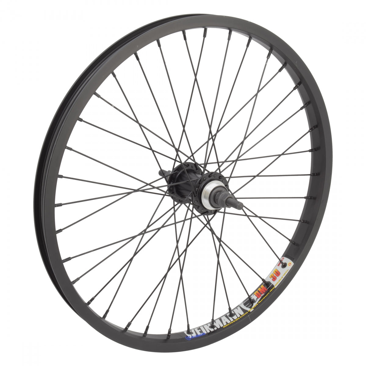 WHL RR 20x1.75 406x24 Wei DM30 BK 36 ALY FW 1sp FF 3/8 BK 110mm 14gBK