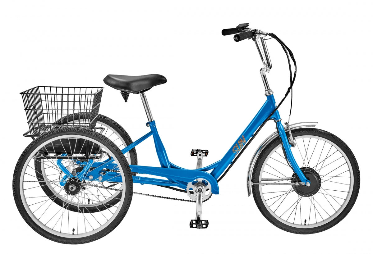 Trike Sun Adult E350-B1 R-BU 24 E-ASSIST 1sp w/BK Basket