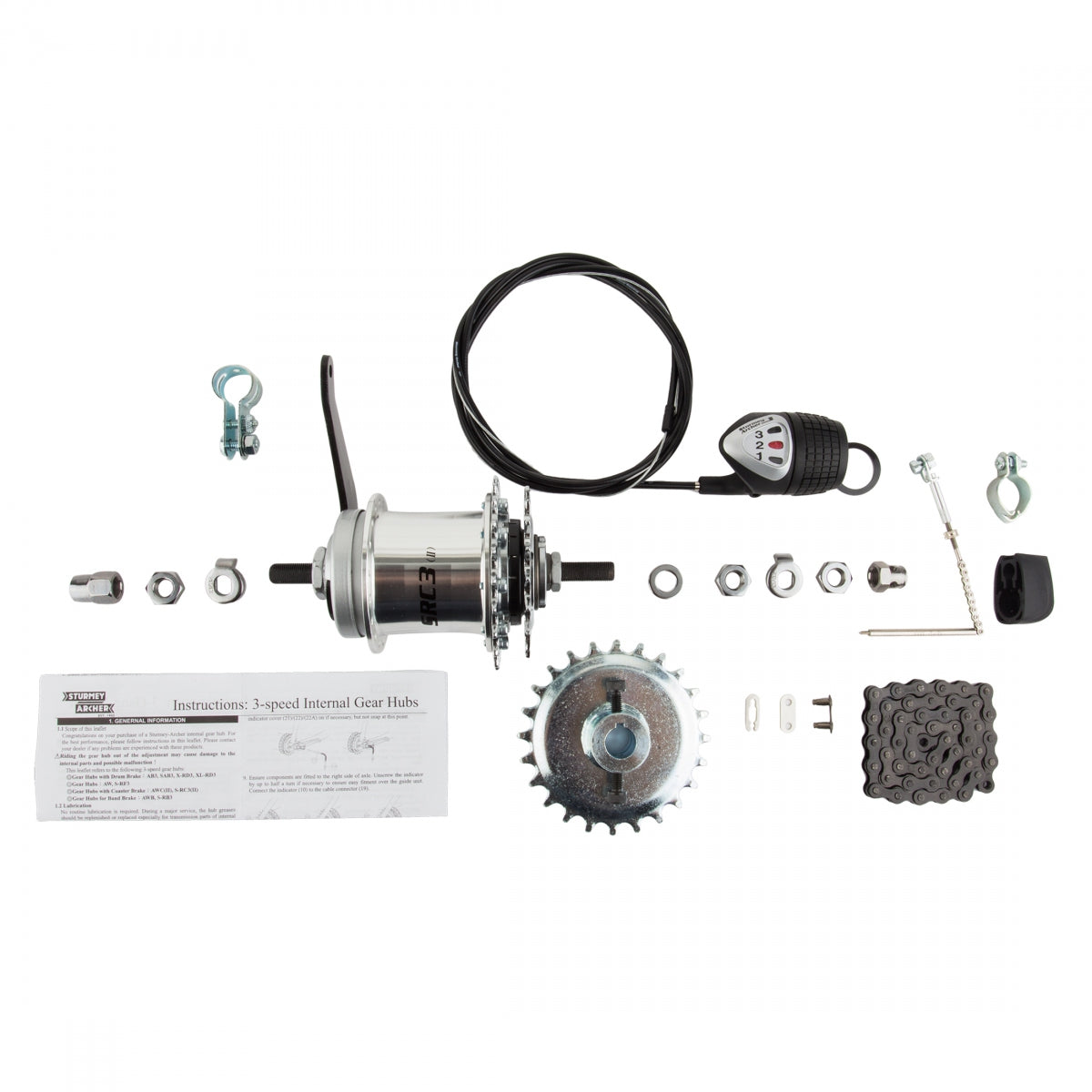 Trike Hub 3sp/CB Conv KIT-STURMEY Archer