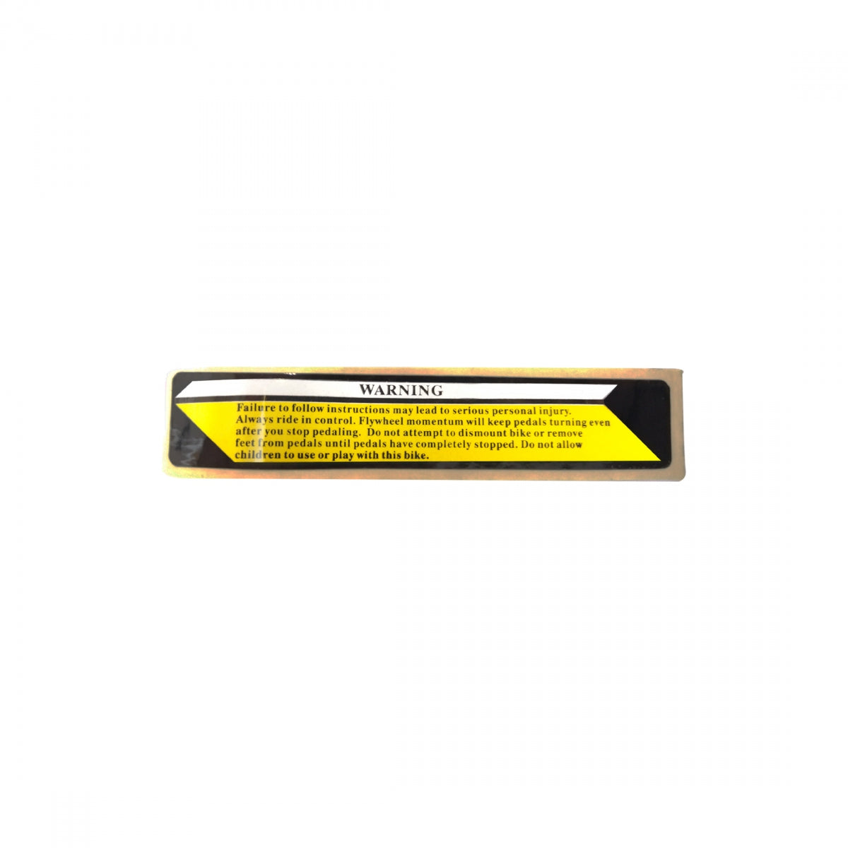 Exerciser Sunlt F5 V3 Spinr Rep Warning Label