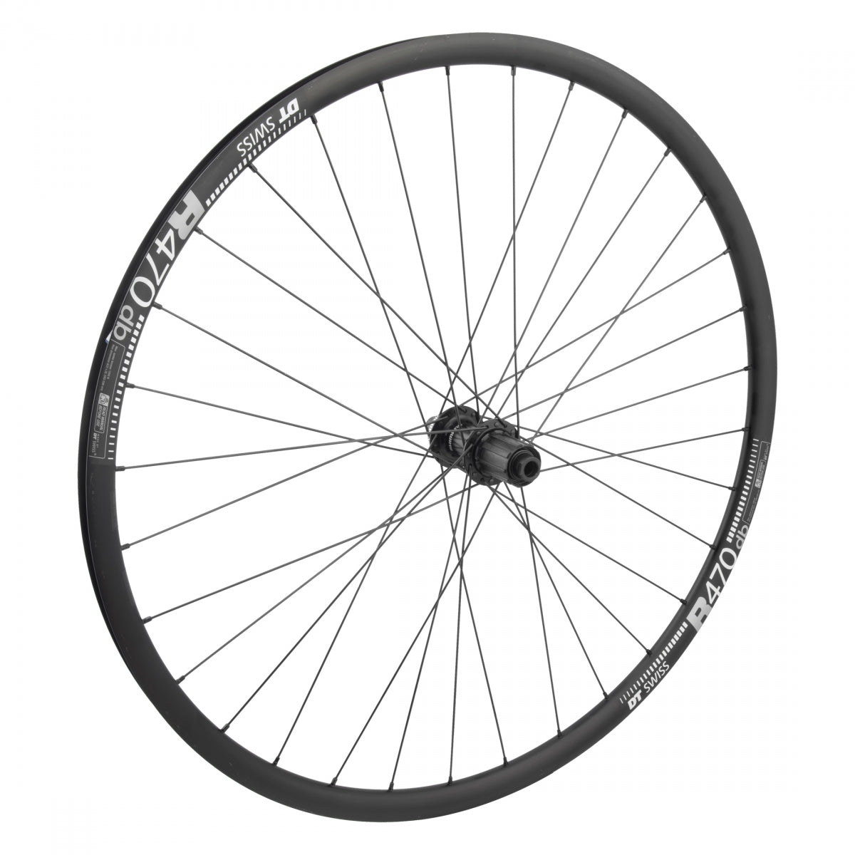 WHL RR 700 622x20 DT R470 BK Disc 32 Shi RS470 8-11sRD CL 12mm Seal BK 142mm Sapim Leader 2.0 BK