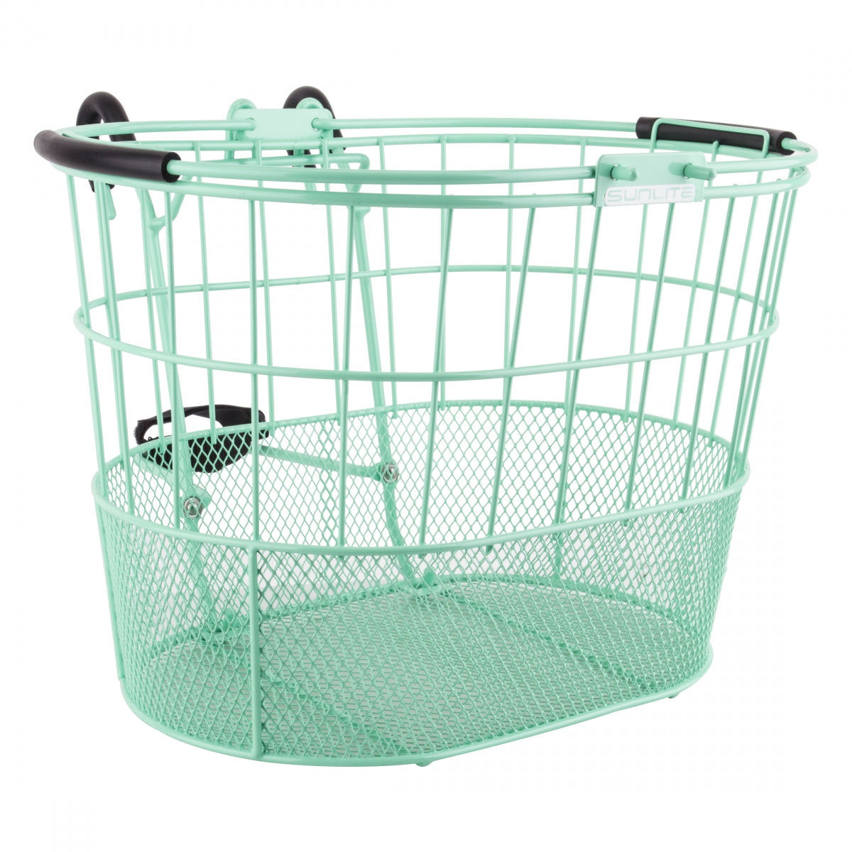 Basket Sunlt FT WIRE/MESH Oval L/O STD S-GN w/BRACKET