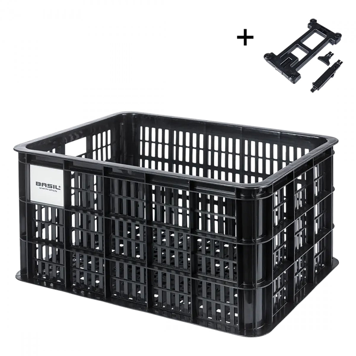 Basket Basil RR Ractop Crate Mik L 40L BK Recycled Material