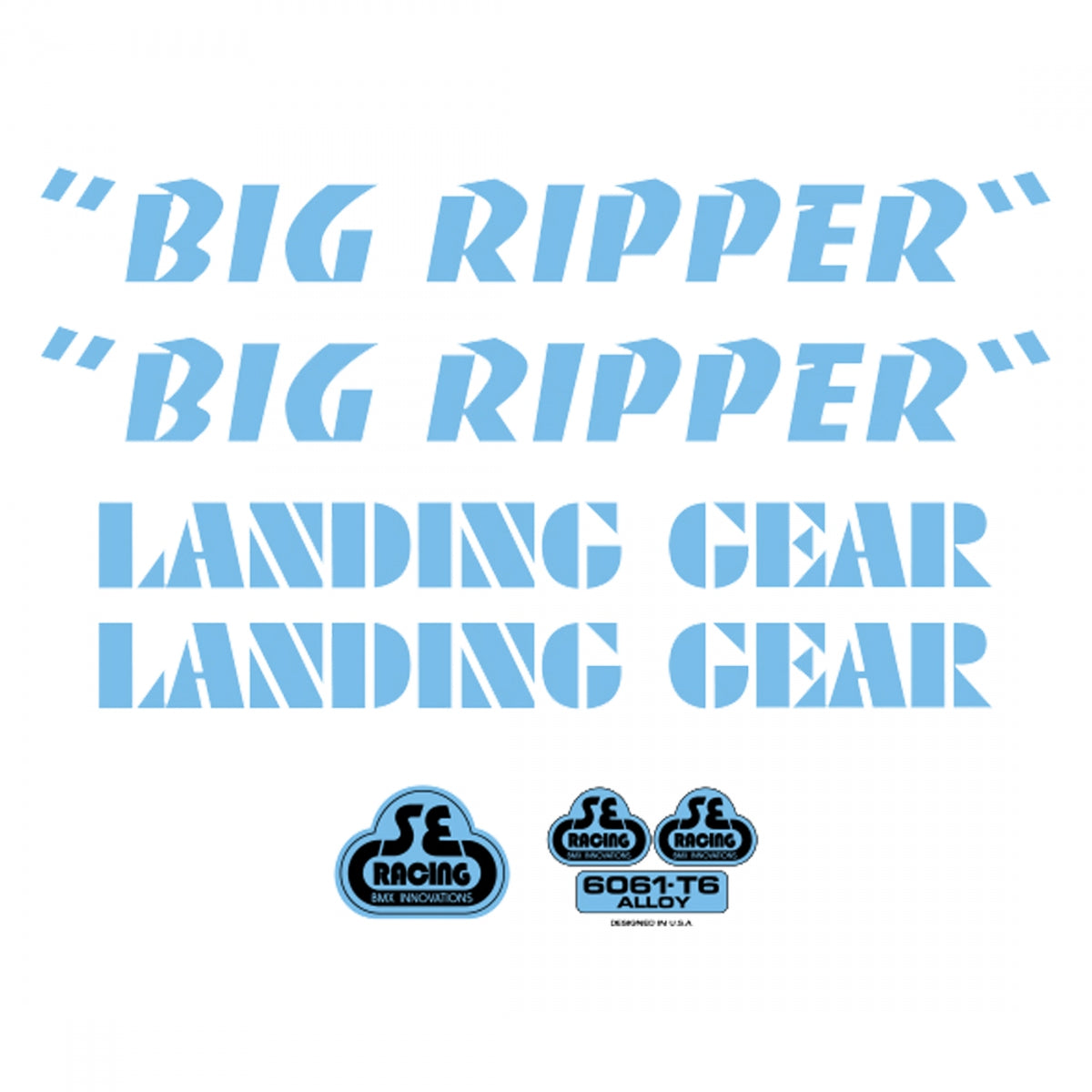 Decal SE Bikes Set Big Ripper BU
