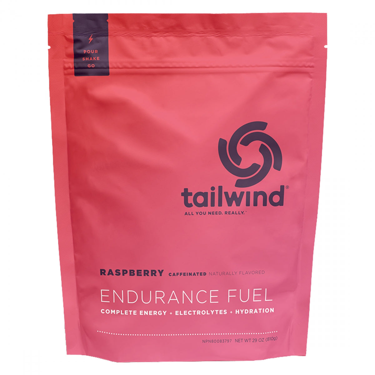 Food Tailwind Endurance Fuel Caffeine Raspberry Buzz 29OZ BG