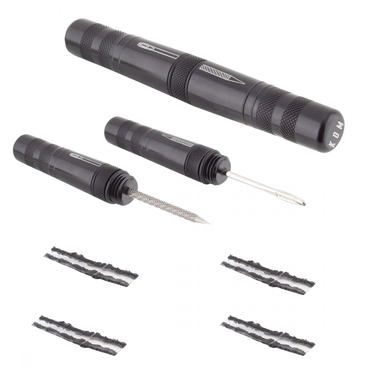 Patch Kit Kom Tubeless Tire Repair Plug Kit ALY BK 10/cs