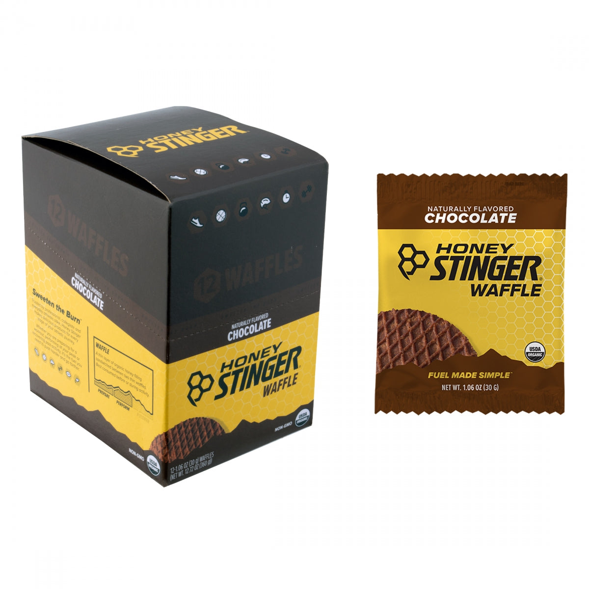 Food HS Waffle Organic Chcolate BXof12