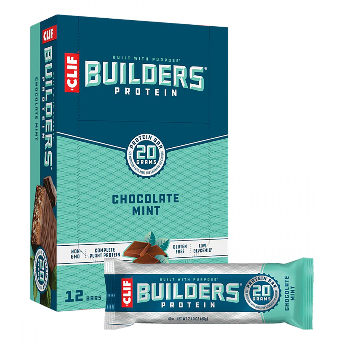 Food CLF Builders Bar Choc Mint BXof12