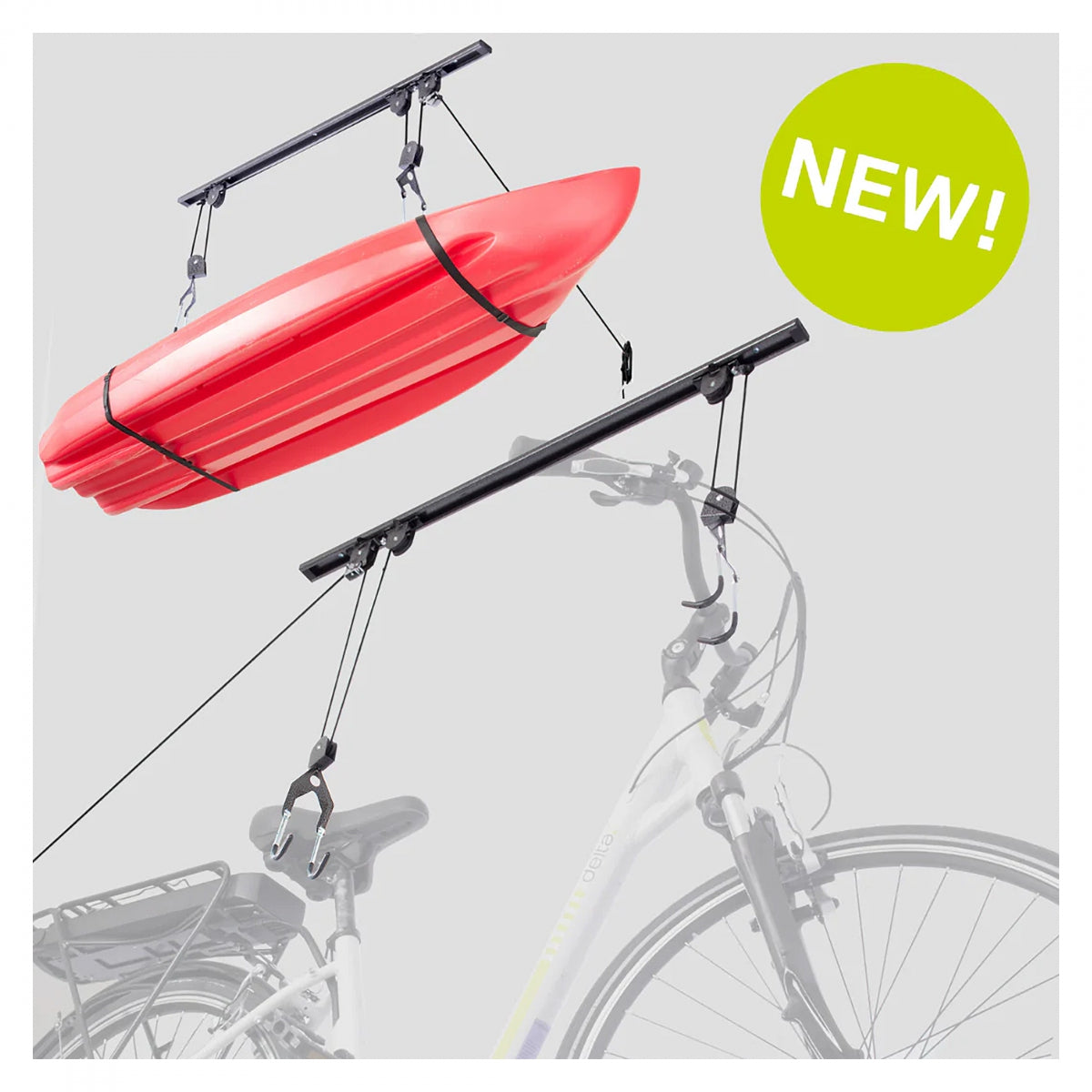Storage Rack Delta Single Bike Ceiling Hoist Pro