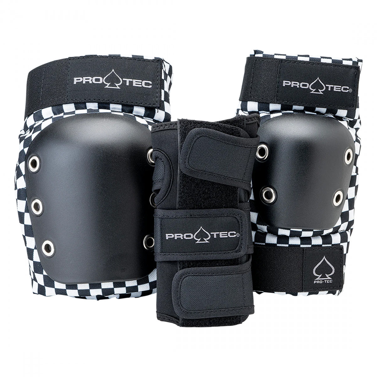 Pad Set Protec Street ELBO/KNE/WRST Open Back LG Check