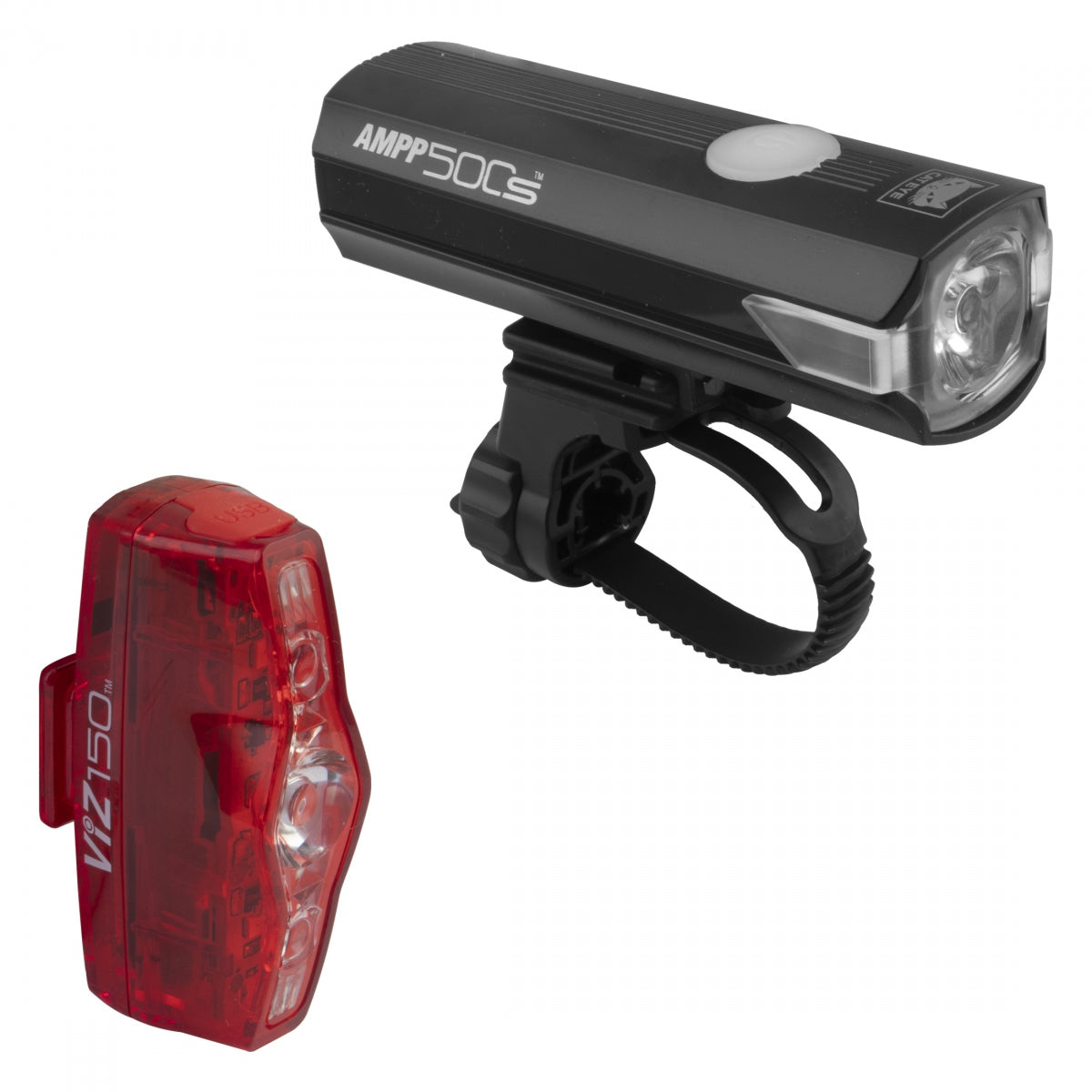 Light Cateye HL-EL085S TL-LD800N AMPP500S/VIZ150 Combo BK