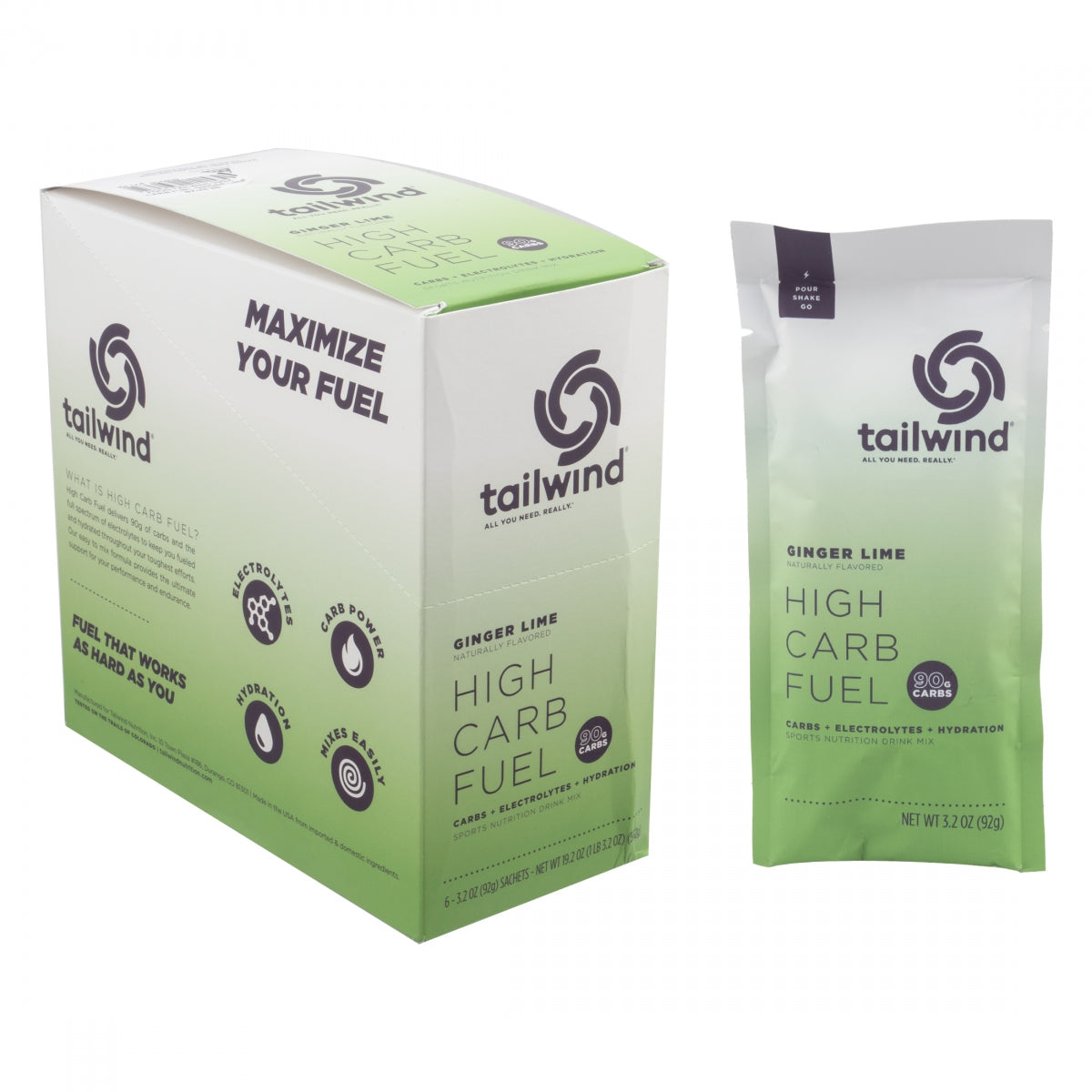Food Tailwind High Carb Fuel Ginger Lime BXof6 SS