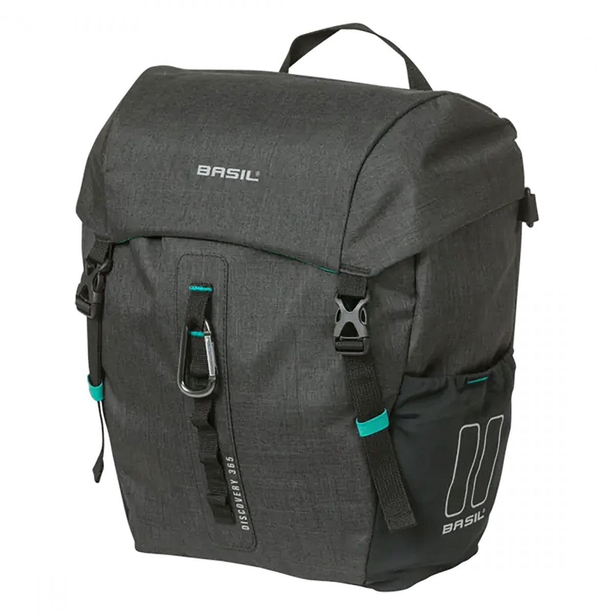 Bag Basil Pannier Discovery 365D M 9L Single Mik Hook BK