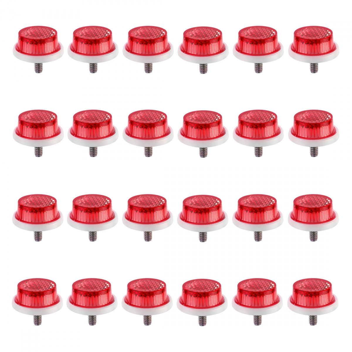 Reflector Sunlt 1in w/BOLT ALL Red CDof24
