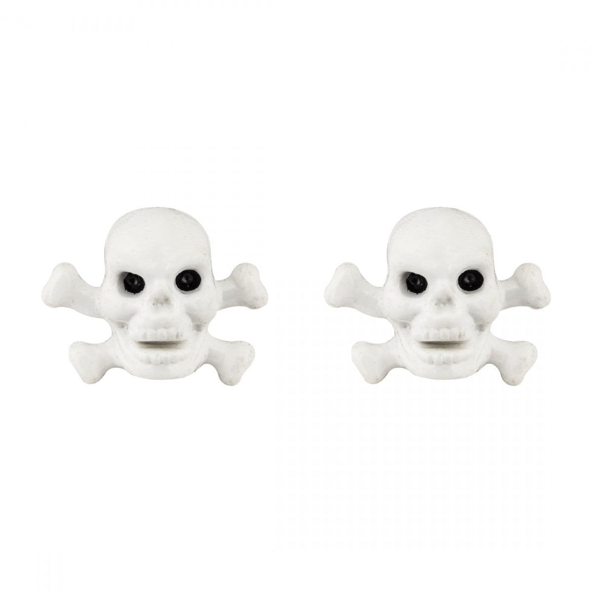 Valve Caps Triktopz SKULL/BONE WHT 1pr/PK