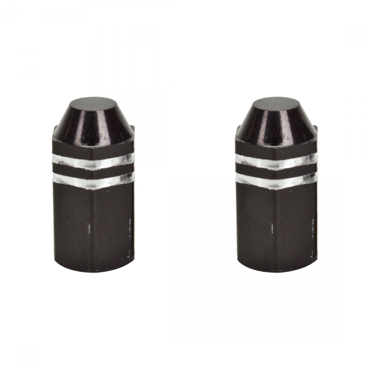 Valve Caps Triktopz Finned BK 1pr/PK
