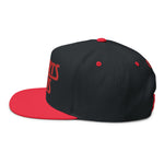Sports Plus Flat Bill Cap - Trendy Embroidered Snapback Hat