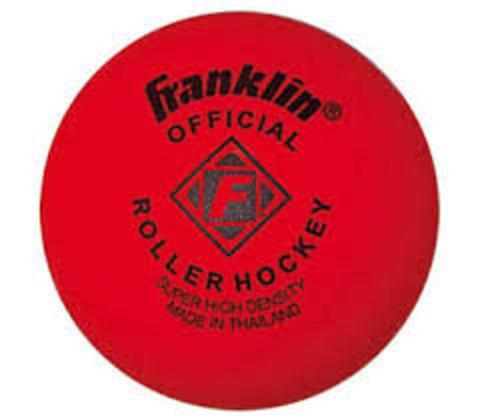 Franklin Super High Density Roller Hockey Ball - Red