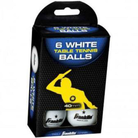 Franklin 1-Star Table Tennis Balls 6-Pack