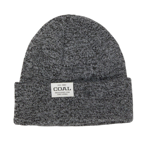 The Uniform Low Knit Cuff Beanie - Black Marl