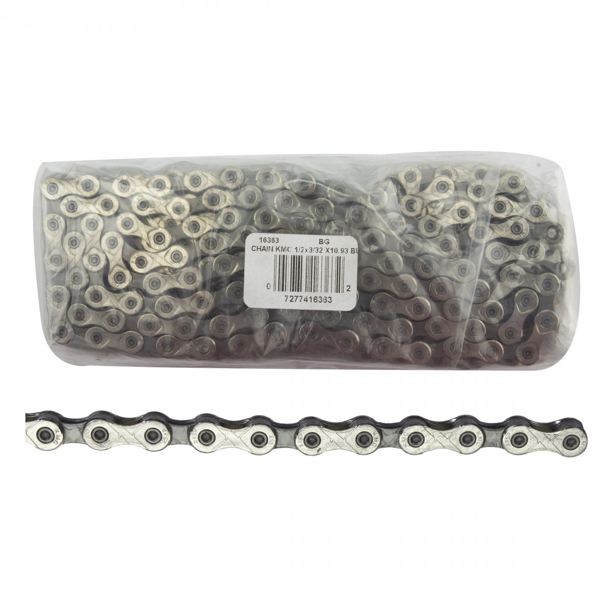 KMC Chain X10 10s 116L Bulk ONLY BGof5 w/CONNECTING Links (SKU 16363)