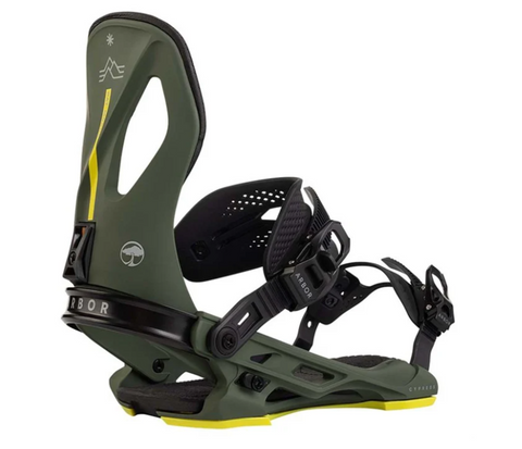 Arbor Cypress 2025 Snowboard Bindings Pat Moore - Green/Black - Medium