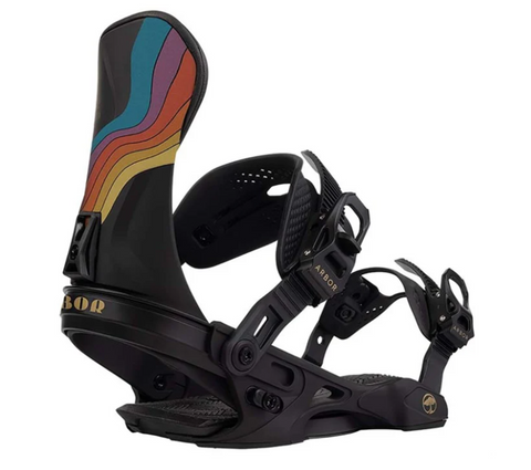 Arbor Sequoia 2025 Snowboard Bindings - Black/Hillary Jane - Medium