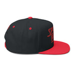 Sports Plus Flat Bill Cap - Trendy Embroidered Snapback Hat