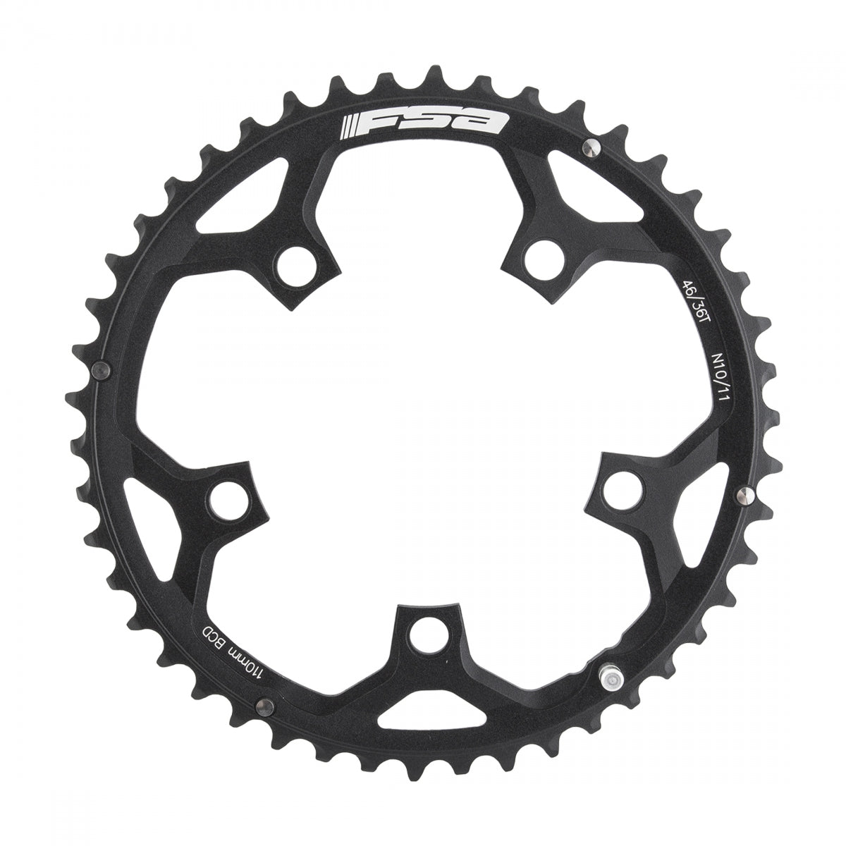 Chainring Fsa Road Pro 110mm 46T 5B 10/11s BK