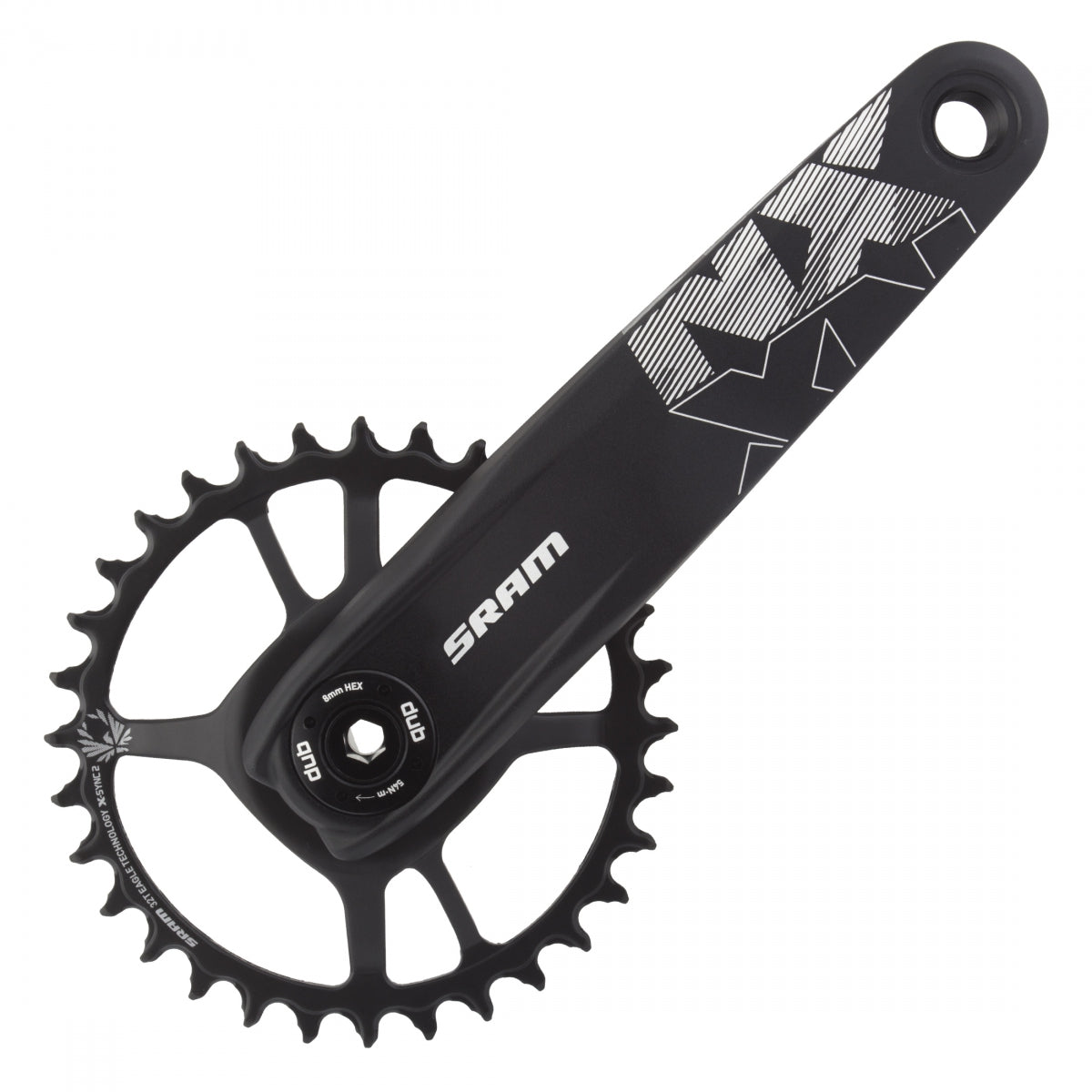 Crankset Sram NX Eagle 175x32 DM Dub XSYNC2 STL w/oCUPS BK 12s