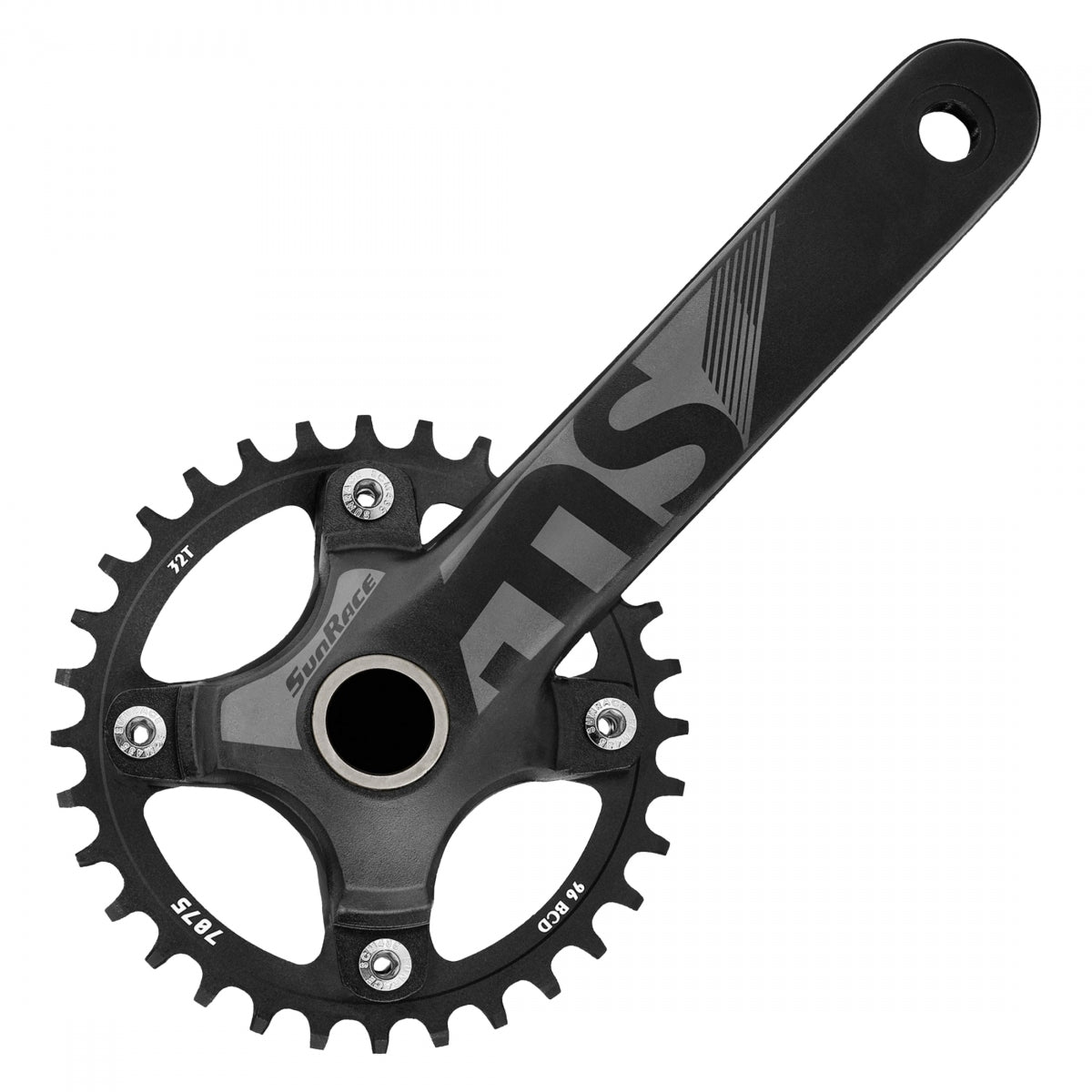 Crankset Sunrace FCMS0U 175x32 11s w/24mm Bsa BB BK