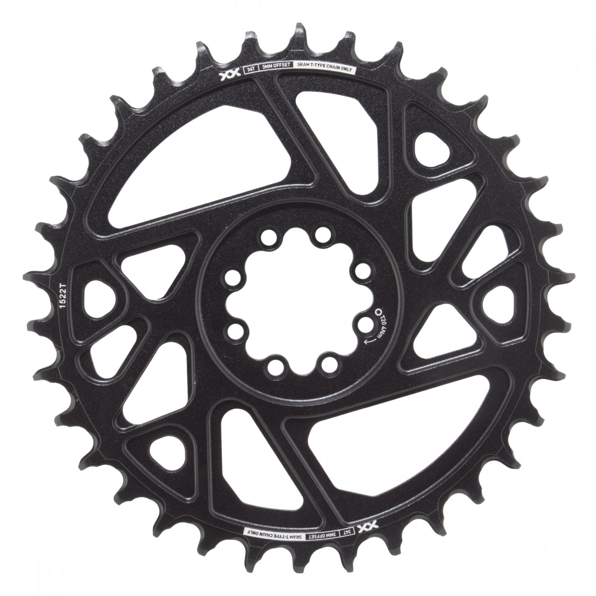 Chainring Sram 34T Direct Eagle 3mm BK XX D1 T-TYPE