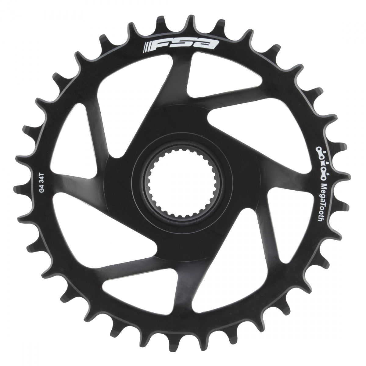 Chainring Ebike Fsa Megatooth Direct f/BOSCH-GEN4 Boost STL 34T BK