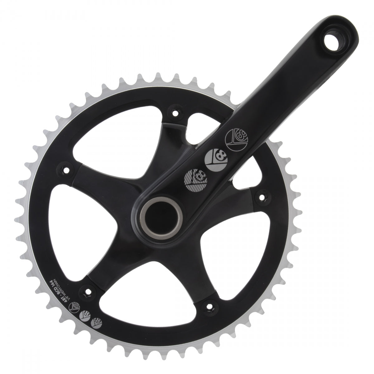 Crankset OR8 SS 165x48 144BCD 1/8 For GXP BK