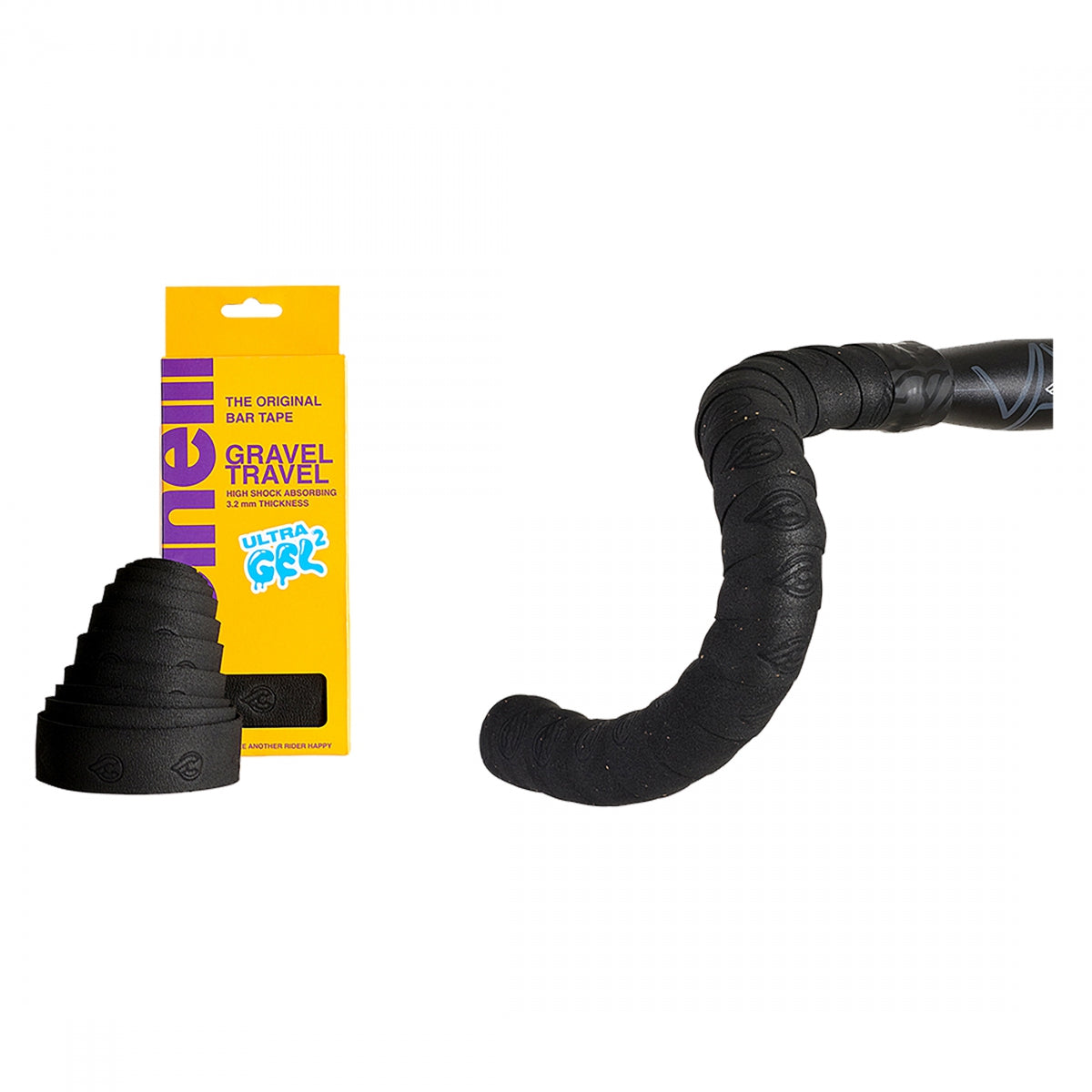 Tape & Plugs Cinelli Gel Gravel Travel Suede BK