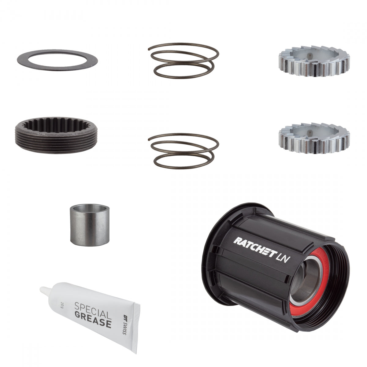 Hub Cass Body DT Upgrade Kit 3-PAWL TO Ratchet LN ALY 36T Shi 11sMTB