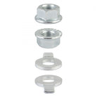 Hub Axle Nut Sunlt Ebike M12x1.25mm Flanged w/NON-TURN Washer SL SETof2