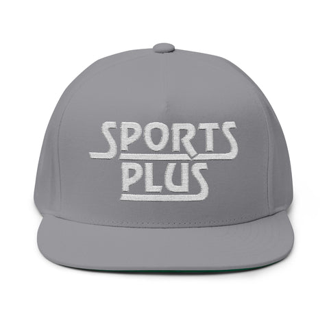 Sports Plus Flat Bill Cap - Stylish Embroidered Hat for Athletes and Fans