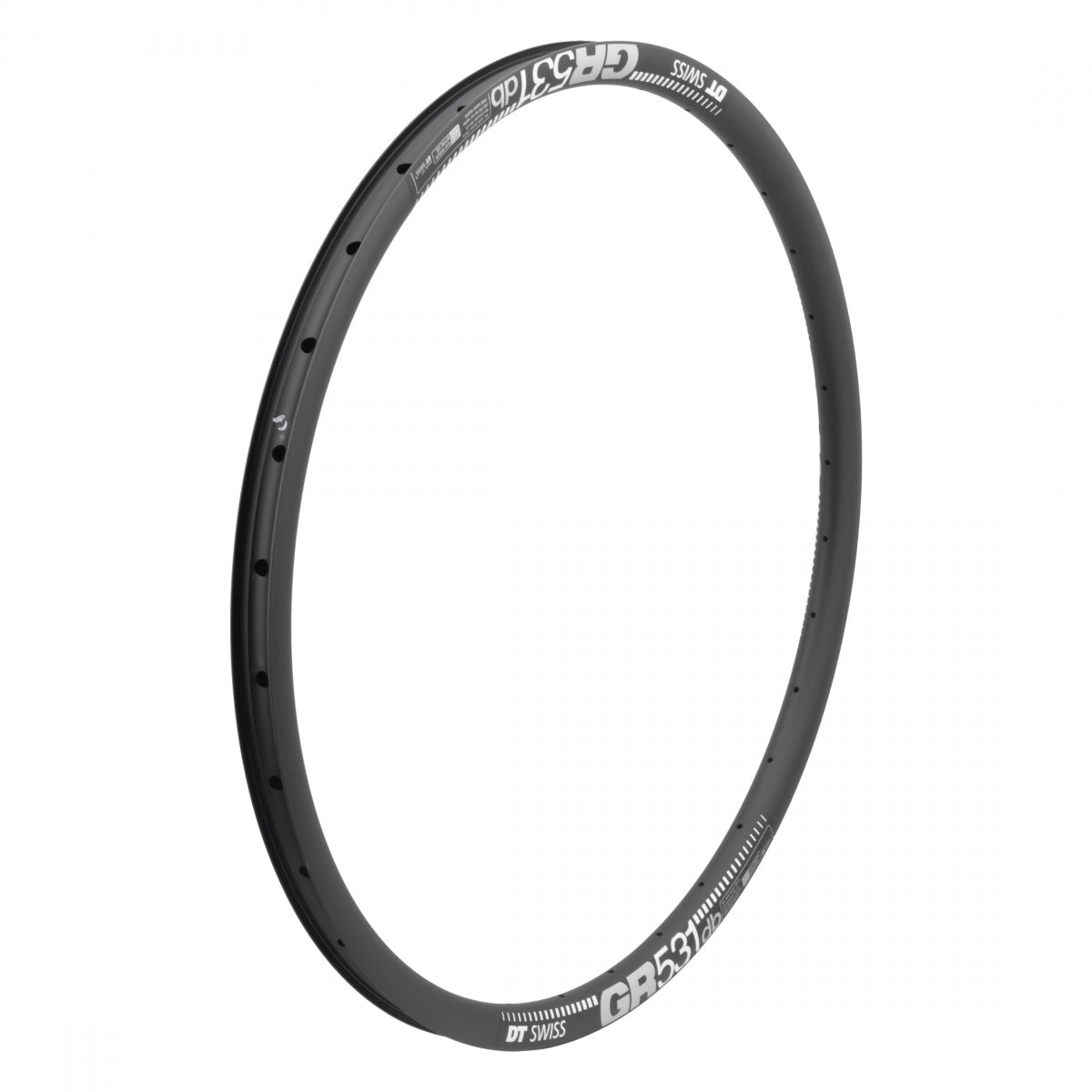 Rim DT 27.5 584x24 GR531 32 BK Disc PV TBLS w/NIPPLES & Washers